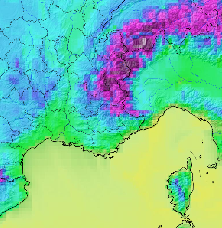 Image des "cubes" de données des modèles météo